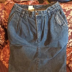 Dockers blue jean skirt